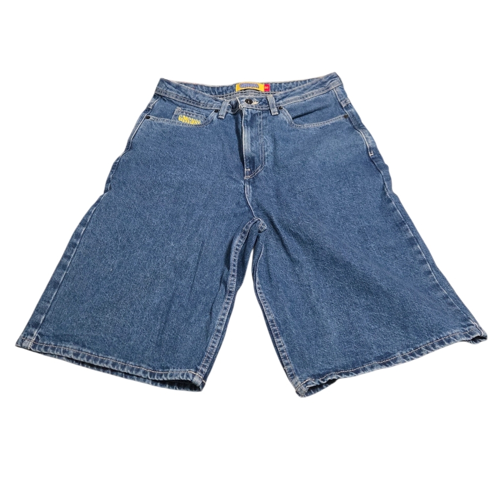 Empyre Wide-Leg Denim Shorts